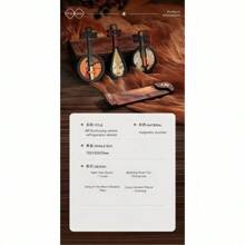 1 件手工制作的 3D 树脂纪念品冰箱贴绘画工艺中国古典乐器和古筝、家居装饰礼品适合派对礼物、厨房、客厅、旅游纪念品、送给家人和朋友的礼物。 - 彩色 - 查看 4