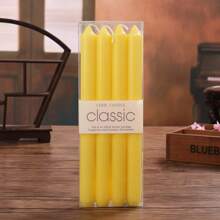 4pcs 2.2cm Diameter Straight Stem Candles, 25cm European Style Long Stem Candles For Home, Romantic Candlelight Dinner, Wedding, Birthday, Valentine's Day Decoration - Red, White, Black, Green, Yellow, Pink, Purple, Blue Gifts Graduation