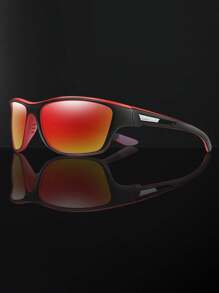 1 Cặp kính thể thao Unisex Kính đạp xe có gọng che phủ khi chạy bộ ngoài trời, đi bộ đường dài, mua sắm, tự sướng, tiệc tùng, du lịch, bãi biển, nghỉ dưỡng. - nhiều màu - Xem 4