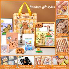 Capybara-Themed Stationery Gift Set, Including A Notebook, Gel Pen, Pendant, And Accessories - A Charming Essential Kit For Students And Animal Lovers - Multicolor - View 12