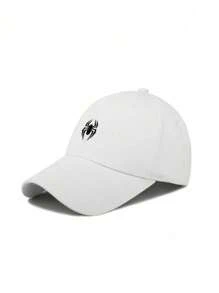 1 Pc Men's Adjustable Spider Print Casual Minimalist Baseball Cap, Suitable For Daily Wear