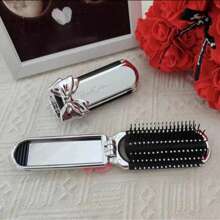 1pc, Foldable Small Comb, With Removable Mirror, Suitable For All Hair Types, Portable, Travel Set Mother's Day Flowers,Personalized Gifts For Mom,Last Minute Gifts,Mother's Day Ideas,Mothering Sunday Gifts,Handmade Cards For Mum,Best Mother's Day Gifts Under $50