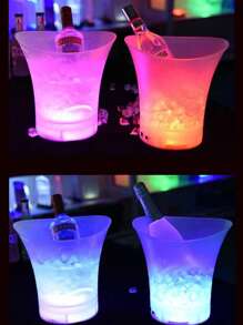 Hielera y Bocina Bluetooth Luz LED Sonido Hi-Fi 7 litros - Blanco - Ver 3