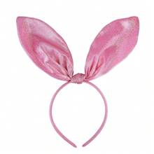 1 băng đô tai thỏ cỡ lớn nhiều màu sắc, kẹp tóc vải bóng kiểu mới, trang trí tiệc, băng đô, vòng tóc - Nhiều màu - Xem 14