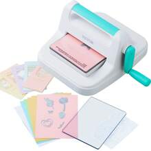 Manual Die Cutting & Embossing Machine, Portable Cut Machines, 6/9 Inch Opening Scrapbooking Machine Full Kit Included, For Arts & Crafts, Scrapbooking, Card Making And Crafting, White - 6 Inch - View 1