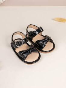 Sandalias planas casuales y cómodas de punta abierta, adorables para bebés en verano