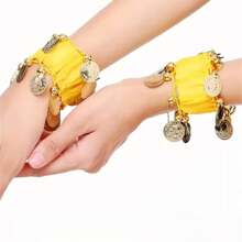 2pcs Belly Dance Dance Performance Bracelet, Hand Decoration Bracelet, Dance Competition Pendant Bracelet, Folk Dance Performance Bracelet, Suitable For Dance Performances - Multicolor - View 4