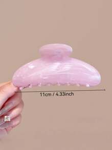 3 件大号粉色、白色、蓝色水波发夹 11 厘米，高品质优雅、简约、百搭渐变色发饰，适合日常、休闲、派对、工作、度假、洗漱、化妆、服装搭配、返校秋冬爪夹 - 彩色 - 查看 3