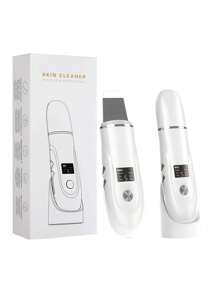 新款黑头去除器和去角质刮脸器，适合作为礼物送给母亲、妻子、女儿和朋友 - 白色 - 銀色 - 查看 3