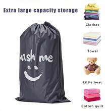 X-Large Quilt Storage Bag, Oxford Fabric Drawstring Closure Packing Bag, For Clothes, Bedding, Moving Housecloset Organization And Storage Clothes Storagebinsbedroom Storage - Multicolor - View 10