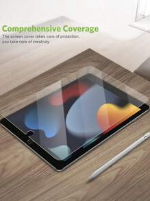 ZYONS 2 piezas Protector de pantalla de vidrio templado, diseñado para todos los modelos Apple de la 11.a generación A16 (modelo 2025), fácil instalación, compatible con lápiz óptico, antirreflejo y antihuellas, compatible con Apple 10/9/8/7/6/5/4/3/2/1/Air/Pro/Mini/7.9"/8"/9.7"/10.2"/10.5"/10.9"/11"/12.9"/13"/2016/2017/2018/2019/2020/2021/2022/2023/2024/2025/2026/M2/M3/M4/M5, resistente al agua, a los golpes, a las caídas y a los arañazos, cobertura completa - transparente - Ver 7