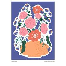 1 件现代波西米亚极简主义植物花卉艺术抽象海报印刷品墙壁艺术图片客厅家居装饰无框架 - 彩色 - 查看 58