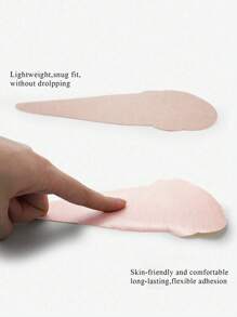 10 Peças/20 Peças/30 Peças Plus Size Descartáveis Não Tecidos, Adesivos para Seios Grandes para Prevenir o Caimento dos Seios, Adesivos Invisíveis e Anti-Protuberância com Forma de Cabaça, Ultra Respiráveis