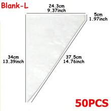 50-100pcs Transparent Cream Pastry Bag Multiple Sizes Available Thickened Cream Bag Cake Cookies Decorative Tools Household Kitchen Baking Tools - Clear - View 14
