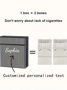 40 Slot High Capacity Aluminum Alloy & Plastic Automatic Flip-Top Sealed Cigarette Case