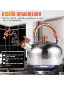 Sartenes para utensilios de cocina Juego de 6 piezas de sartén de acero inoxidable - Plateado - Ver 3