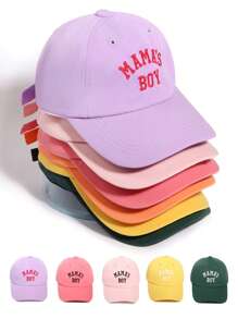 1pc Unisex Letter "MAMA'S" Embroidered Baseball Cap, Korean Minimalist Style, Versatile, Street-Style, Sun-Shading Hat For Spring/Summer Couple - MAMA'S Embroidered Baseball Cap - View 12
