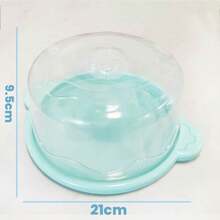 CASAMAX WL Charola con tapa de plástico. Contenedor redondo de alimentos. Mini Panera. 21cm X 9.5cm / MULTICOLOR /EL COLOR SE ENVIA AL AZAR - Multicolor - Ver 2