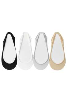 Calcetines de suspensor invisibles, frescos y transpirables para mujer, con diseño de media suela y talón descubierto