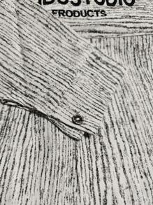 男童春秋条纹衬衫外套，背面字母刺绣，简约时尚，轻松搭配牛仔裤，打造休闲街头风 - 白色 - 查看 5