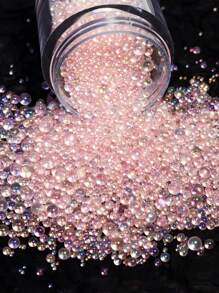 1 pièce Perles de verre Aurora, matériau de remplissage en résine époxy, perles à bulles de tailles mélangées pour moulage, matériau de remplissage en silicone, fournitures artisanales DIY, fournitures pour la fabrication de bijoux