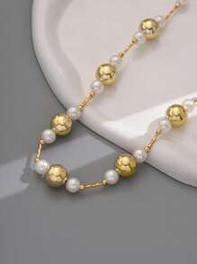 1st Elegante minimalistische kralendecoratieketting voor vrouwen