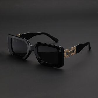 1/2/3 Pair Retro Rectangular Solid Color Simple Fashion Fashion Glasses Back To School Fashionable Preppy School Look