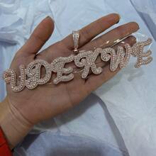 1pc Customized Mixed Case Calligraphy Letter & Number Pendant Necklace, Personalized Streetwear Jewelry For Men, Hip-Hop Style,Silver,Stylish,Colorful,Vintage,Hipster,Simple,Y2k,2000s Fashion,Custom,Personalized,Unique,Ideal Gifts For Him,Ideal Gifts For Her,Her,Boyfriend,Girlfriend,Dad,Mom,Family,Friends,For Anniversaries,For Birthdays,For Graduation,For Prom,For Party,Jewelry Women,Elegant Outfit,Chic Autumn,Delicate Romance - Multicolor - View 40