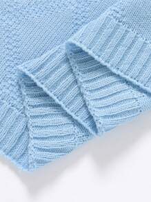 Customizable Hand Embroidered Name Casual Minimalist Kids' Knitted Blanket, Baby Blanket, All Season,Multi-Functional,Ornamental,Letter,Stylish,Modern,Colorful,Cute,Adorable,Casual,Soft,Custom,Personalised,Unique,Customized,Baby Gifts,Ideal Gifts For Him,Ideal Gifts For Her,Son,Daughter