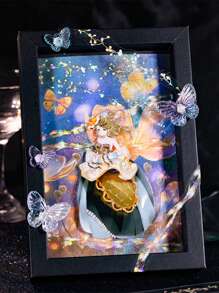 1 Rotolo di nastro adesivo in PET con la scritta "Buona giornata", serie sfumata e luminosa, tema luminoso per scrapbooking e decorazione