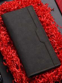 1 chiếc ví nam có nhiều ngăn đựng thẻ, ví gấp dài đơn giản và thời trang, thiết kế siêu mỏng, dung tích lớn, phù hợp cho thanh thiếu niên, thường ngày ngoài trời, thể thao, du lịch, kỳ nghỉ, quà tặng tốt nghiệp, phụ kiện trang phục sinh nhật, trang trọng/công việc, ý tưởng trang trọng cho ngày lễ tình nhân - Nhiều màu - Xem 4