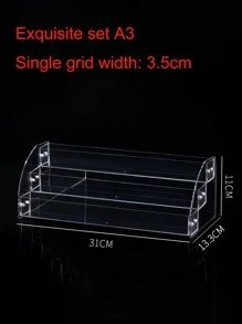 亚克力化妆品收纳架，多层化妆品整理架，可收纳眼影、口红、香水、指甲油等，完美整理您的化妆品，让您的梳妆台整洁有序。透明亚克力材质，经久耐用，易于清洁，是居家、办公或任何空间的理想之选。送给女孩和妈妈的完美礼物。请注意：运输过程中可能会出现轻微划痕，但不影响产品的正常使用。