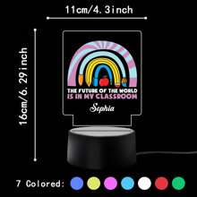 1Pc Customized Name Teacher Creative Gift 3D Light Illusion LED Night Light Warm Light Birthday Gift Christmas Gift Decoration Desk Lamp Night Light,A Gift For The Teacher, A Graduation Gift Gifts - Multicolor - View 13
