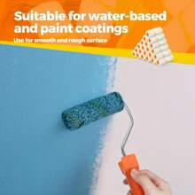 Paint Roller Covers Set, 61 Pcs Precision Mini Paint Roller Set, 4-Inch Polyester Brushes For Detailed Work On Walls, Desks, & Cabinets - Durable & Reusable Kit For DIY & Professional Use