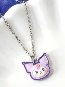 Sanrio 1pc Sanrio Cartoon Resin KT Cat, My Melody, Kuromi, Necklace,Choker Necklace, Girly Jewelry Gift For Girlfriend Or Best Friend