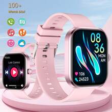 智能手表，无线呼叫/拨号，多种运动模式，呼叫提醒和拒绝，短信提醒，自定义壁纸，兼容 Iphone/Andriod