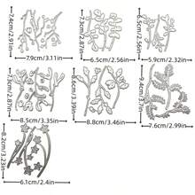 2025 New Arrivals Flowers Leaves Metal Cutting Dies Stencils For DIY Scrapbooking Decorative Embossing Handcraft Die Cutting Template - Silver - View 8