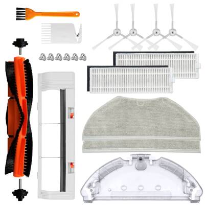 Replacement Parts Compatible With Xiao Mi Mijia G1/MJSTG1 Vacuum Cleaner Robot, Accessories Main Brush Guard Roller Brush Side Brush Hepa Filter Mop Rag Mop Cloth Bracket.
