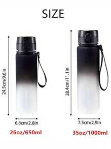 Ombre Sports Water Bottle, Portable Leak-Proof Flip Cap Drink Cup, Suitable For Workout, Fitness, Travel