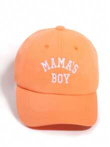 1pc Unisex Letter "MAMA'S" Embroidered Baseball Cap, Korean Minimalist Style, Versatile, Street-Style, Sun-Shading Hat For Spring/Summer Couple - MAMA'S Embroidered Baseball Cap - View 7