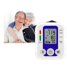 Monitor de presión arterial portátil en el brazo con sensor de presión, equipo de monitor de presión arterial automático, esfigmomanómetro digital, tensiómetro con brazalete para el brazo superior, monitor de presión arterial electrónico, tensiómetro