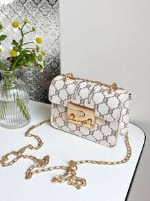 1pc Pu 时尚复古迷你时尚硬币小方包，百搭小众设计时尚单肩斜挎包，舒适的肩带，顺滑的长款，百搭不挑剔，适合日常外出、游玩、上学、通勤使用，是送给朋友的完美礼物 - 迷你方包 - 查看 5