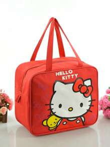 Sanrio 1pc schattige Kitty dikke waterdichte draagbare lunchtas met geïsoleerde lunchboxtas Cartoon kinder bento-tas geïsoleerde tas