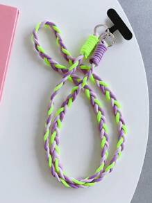 1 Stück bunte Handyhalter - lange Handyhalter-Anhänger, süßes Design, angenehmer Tragekomfort, Zufällige Farbe Metallkarabiner, ein Geschenk für Mutter, Familie, Freunde, Geburtstag, Urlaubshandy-Charm, Handykette