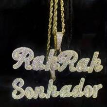 1pc Customized Mixed Case Calligraphy Letter & Number Pendant Necklace, Personalized Streetwear Jewelry For Men, Hip-Hop Style,Silver,Stylish,Colorful,Vintage,Hipster,Simple,Y2k,2000s Fashion,Custom,Personalized,Unique,Ideal Gifts For Him,Ideal Gifts For Her,Her,Boyfriend,Girlfriend,Dad,Mom,Family,Friends,For Anniversaries,For Birthdays,For Graduation,For Prom,For Party,Jewelry Women,Elegant Outfit,Chic Autumn,Delicate Romance - Multicolor - View 33