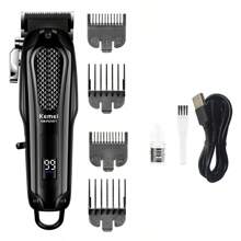Kemei KM-PG1071 Professional Hair Clipper For Men,Cordless Barber Clippers For Hair Cutting,Rechargeable Barber Clipper&Trimmer With LCD Display,Blade Haed Multi-Gear Adjustmen,Hair Cutting Machine Tools,Electric Razor Beard Shavers Gift For Men