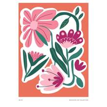 1 件现代波西米亚极简主义植物花卉艺术抽象海报印刷品墙壁艺术图片客厅家居装饰无框架 - 彩色 - 查看 55