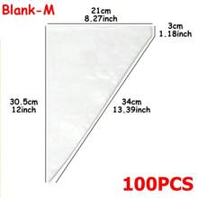 50-100pcs Transparent Cream Pastry Bag Multiple Sizes Available Thickened Cream Bag Cake Cookies Decorative Tools Household Kitchen Baking Tools - Clear - View 15