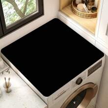 1pc Black/Grey Washing Machine Dust Cover Pad,Countertop Absorbent Table Mat,Absorbent & Quick-Dry Fridge Mat, Microwave Oven Dust Cover,Soft Diatom Mud Drainage Pad,Non-Slip Super Absorbent And Wear-Resistant Dish-Washing Dry Pad,19.7*23.6 Inch Modern Washing Machine & Dryer Top Cover,Suitable For Laundry Room And Kitchen For School,Office,Household,Travel,Bag,Organizer,Storage, Back To School Supplies