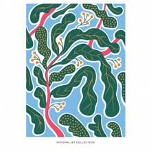 1 件现代波西米亚极简主义植物花卉艺术抽象海报印刷品墙壁艺术图片客厅家居装饰无框架 - 彩色 - 查看 84